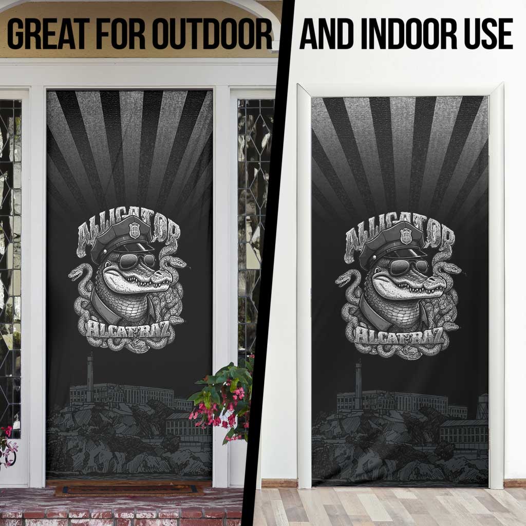Alligator Alcatraz Police Door Cover Prison Florida Everglades - Wonder Print Shop
