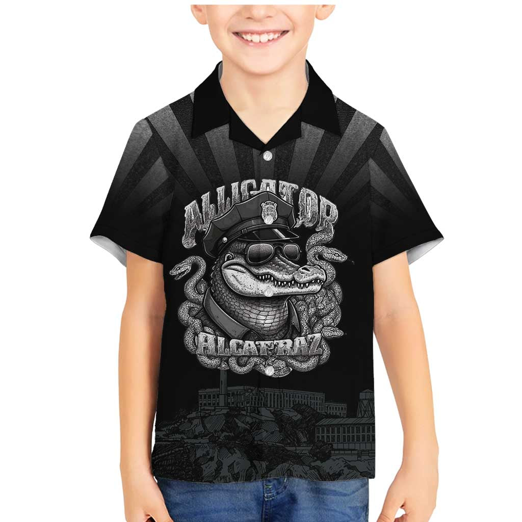 Alligator Alcatraz Police Family Matching Mermaid Dress and Hawaiian Shirt Prison Florida Everglades - Wonder Print Shop