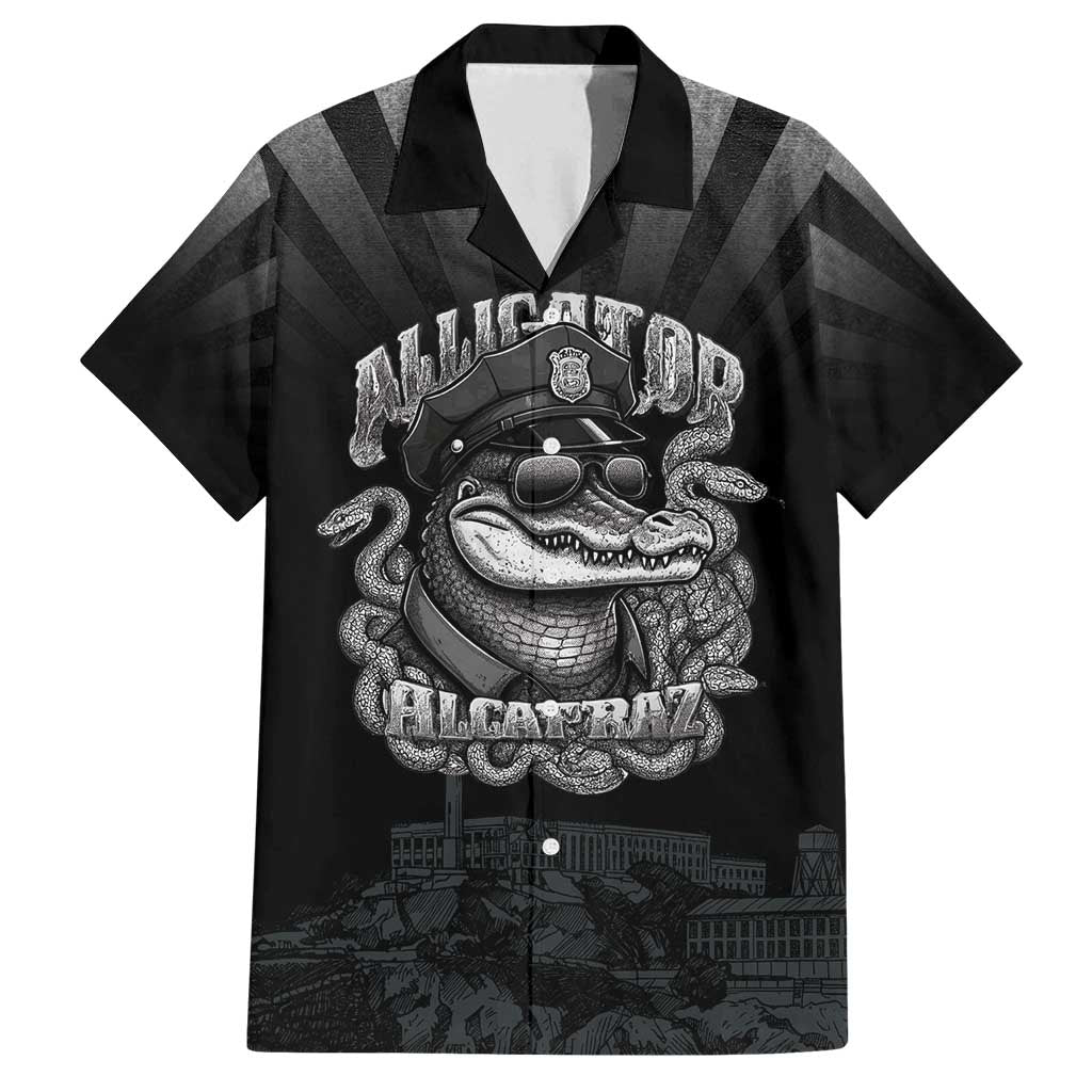 Alligator Alcatraz Police Family Matching Off Shoulder Maxi Dress and Hawaiian Shirt Prison Florida Everglades - Wonder Print Shop