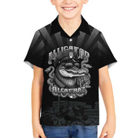 Alligator Alcatraz Police Family Matching Off Shoulder Maxi Dress and Hawaiian Shirt Prison Florida Everglades - Wonder Print Shop