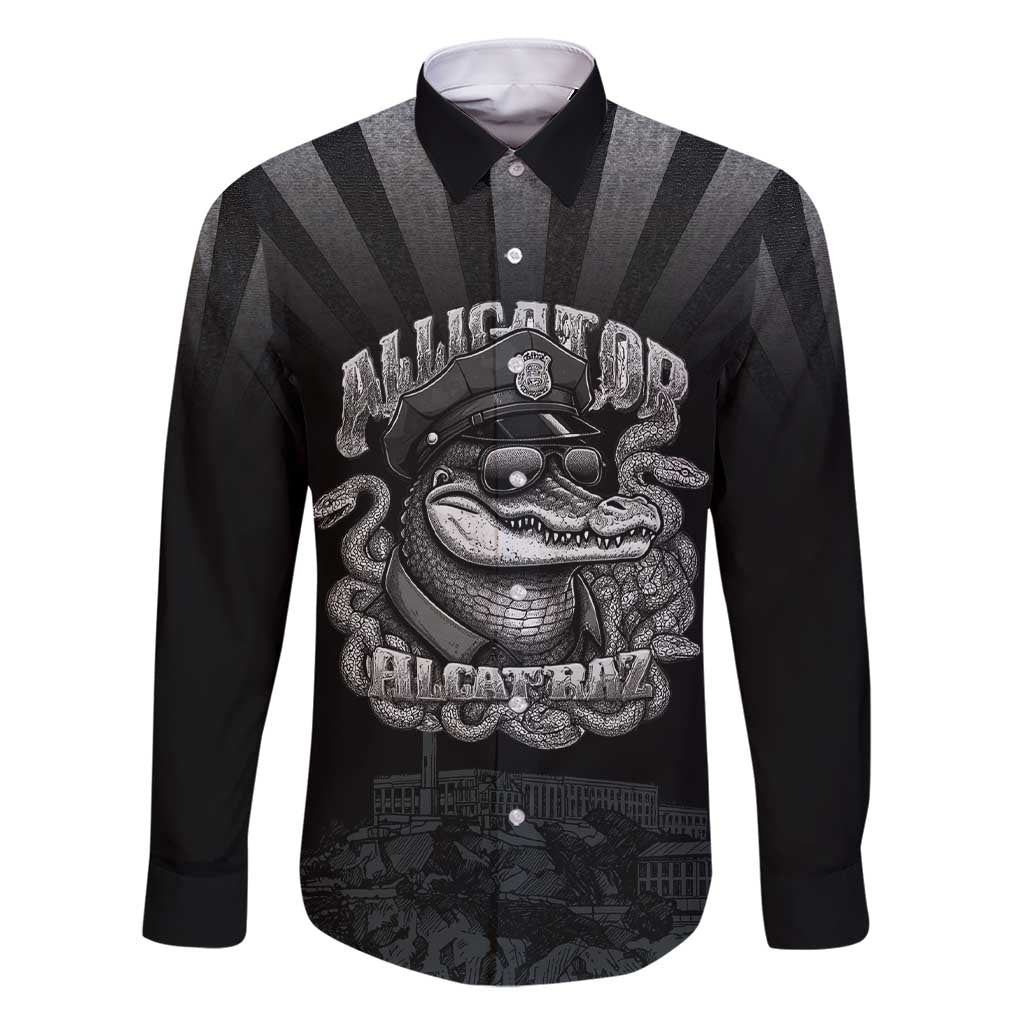 Alligator Alcatraz Police Family Matching Short Sleeve Bodycon Dress and Hawaiian Shirt Prison Florida Everglades - Wonder Print Shop