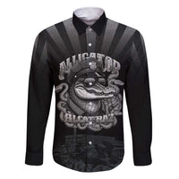 Alligator Alcatraz Police Family Matching Short Sleeve Bodycon Dress and Hawaiian Shirt Prison Florida Everglades - Wonder Print Shop