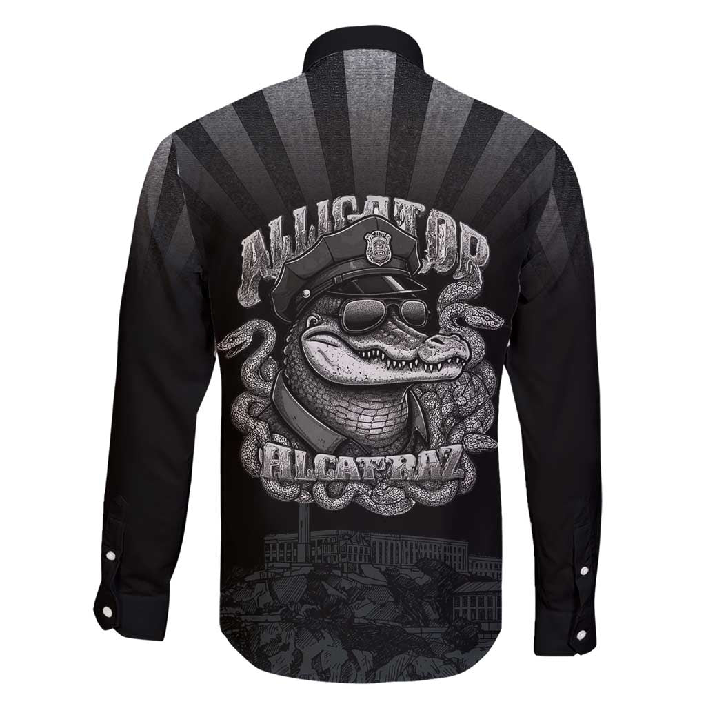 Alligator Alcatraz Police Family Matching Short Sleeve Bodycon Dress and Hawaiian Shirt Prison Florida Everglades - Wonder Print Shop