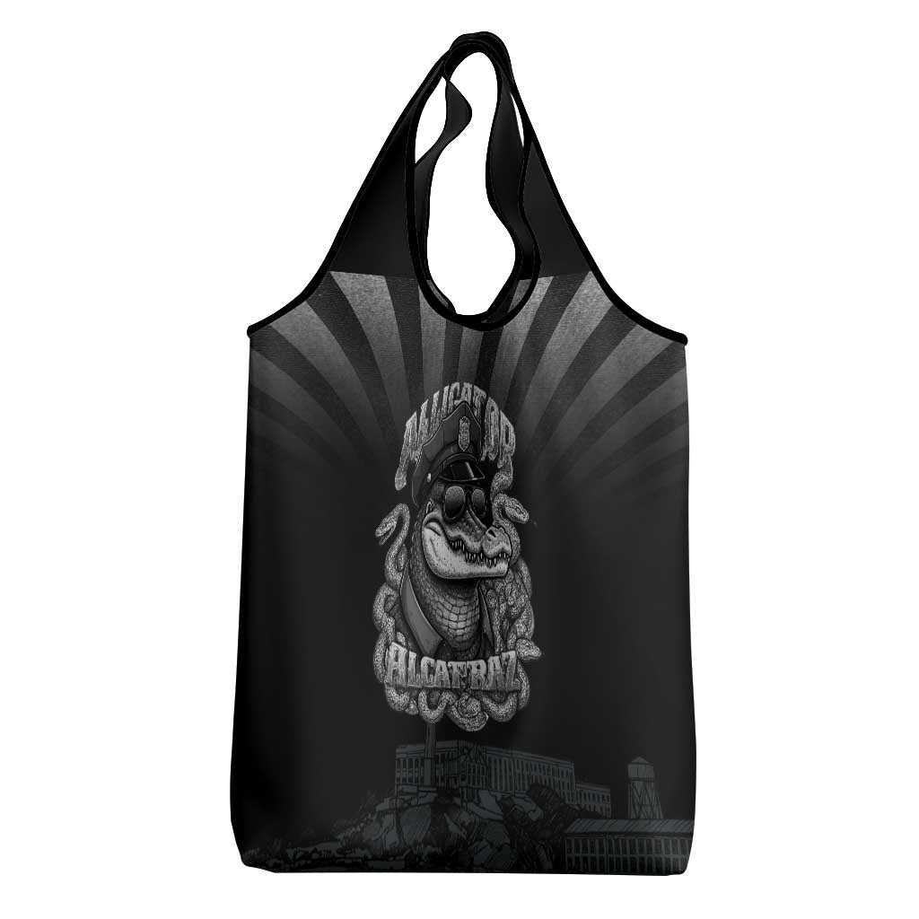 Alligator Alcatraz Police Grocery Bag Prison Florida Everglades - Wonder Print Shop