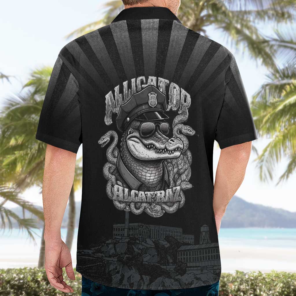 Alligator Alcatraz Police Hawaiian Shirt Prison Florida Everglades - Wonder Print Shop