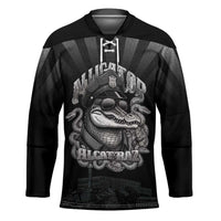 Alligator Alcatraz Police Hockey Jersey Prison Florida Everglades - Wonder Print Shop