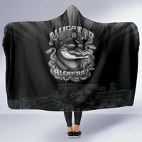 Alligator Alcatraz Police Hooded Blanket Prison Florida Everglades - Wonder Print Shop