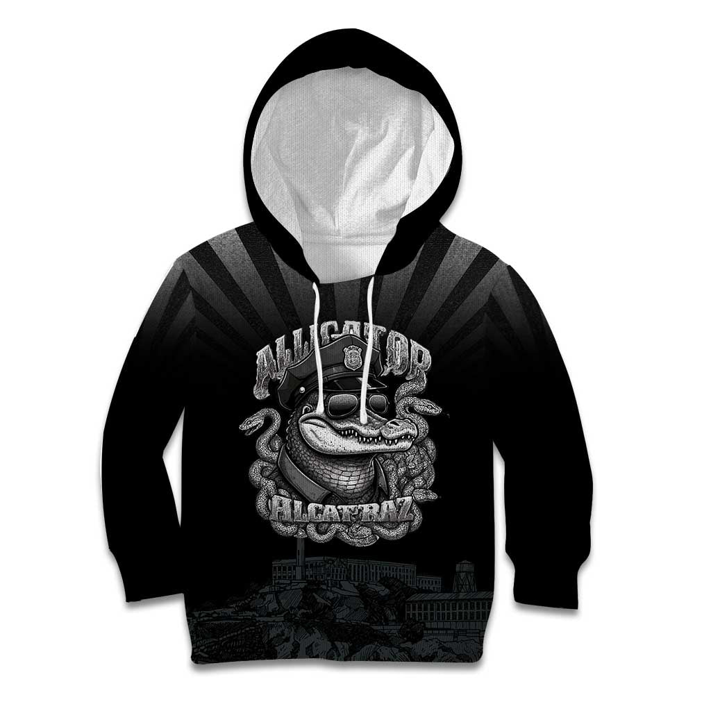 Alligator Alcatraz Police Kid Hoodie Prison Florida Everglades - Wonder Print Shop