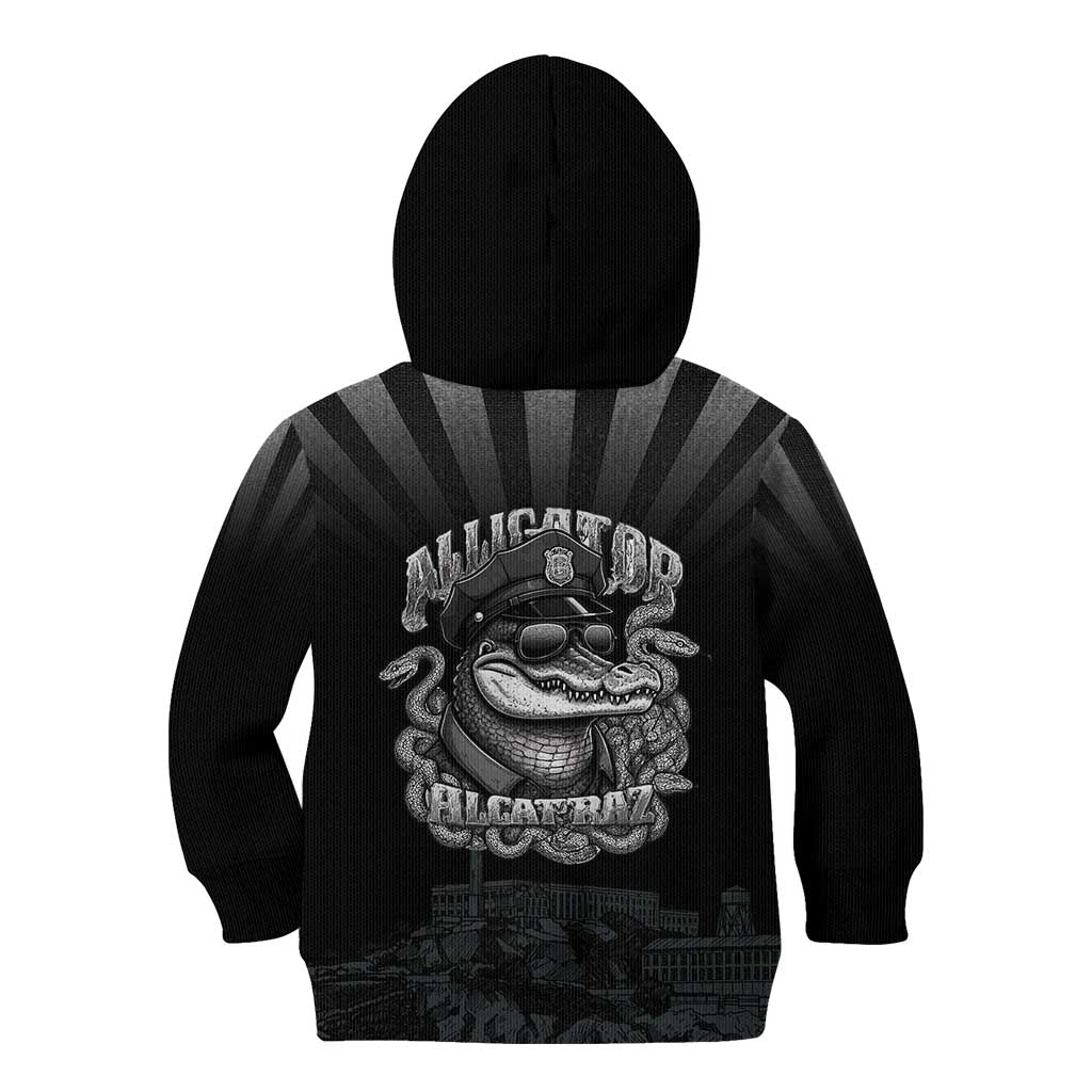 Alligator Alcatraz Police Kid Hoodie Prison Florida Everglades - Wonder Print Shop