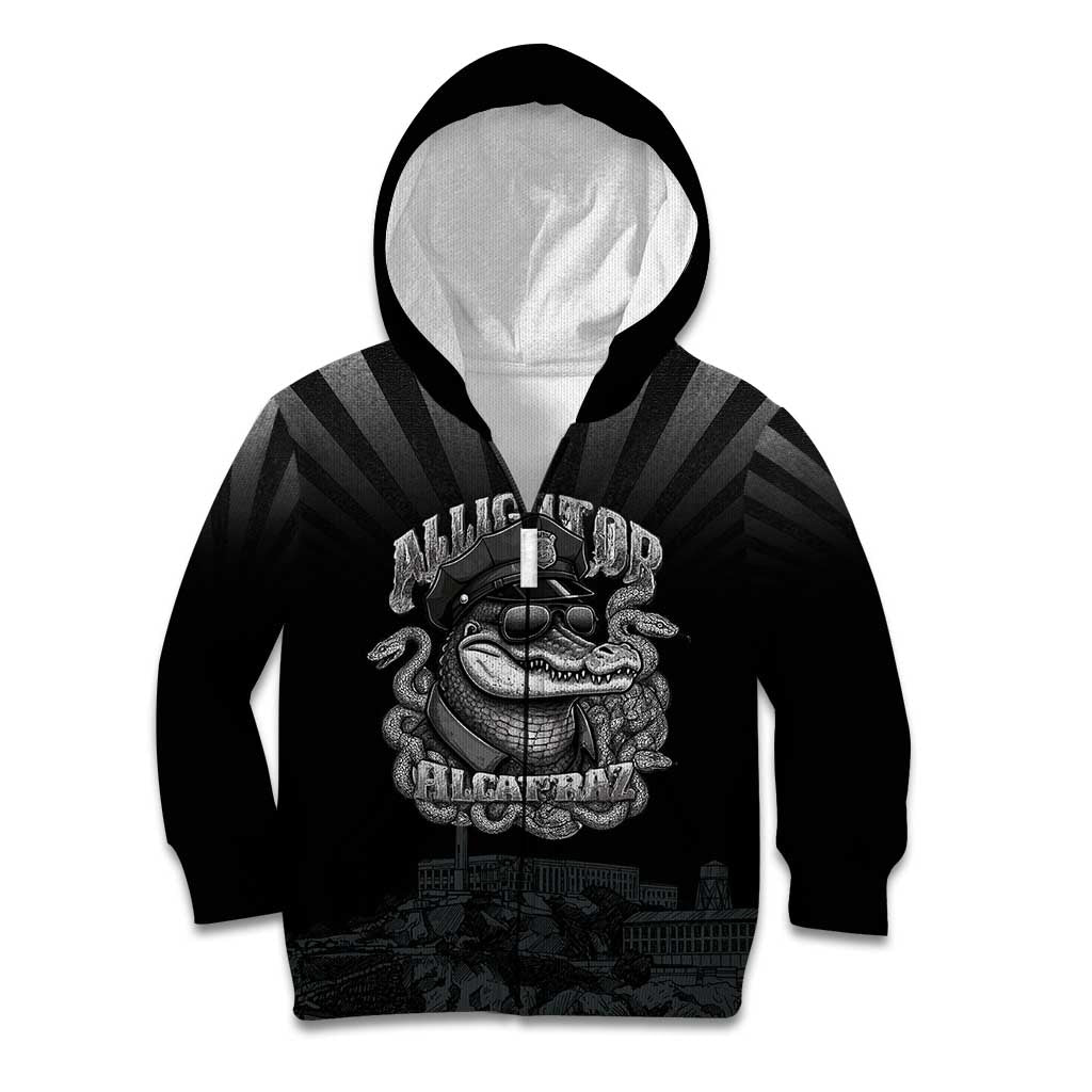Alligator Alcatraz Police Kid Hoodie Prison Florida Everglades - Wonder Print Shop