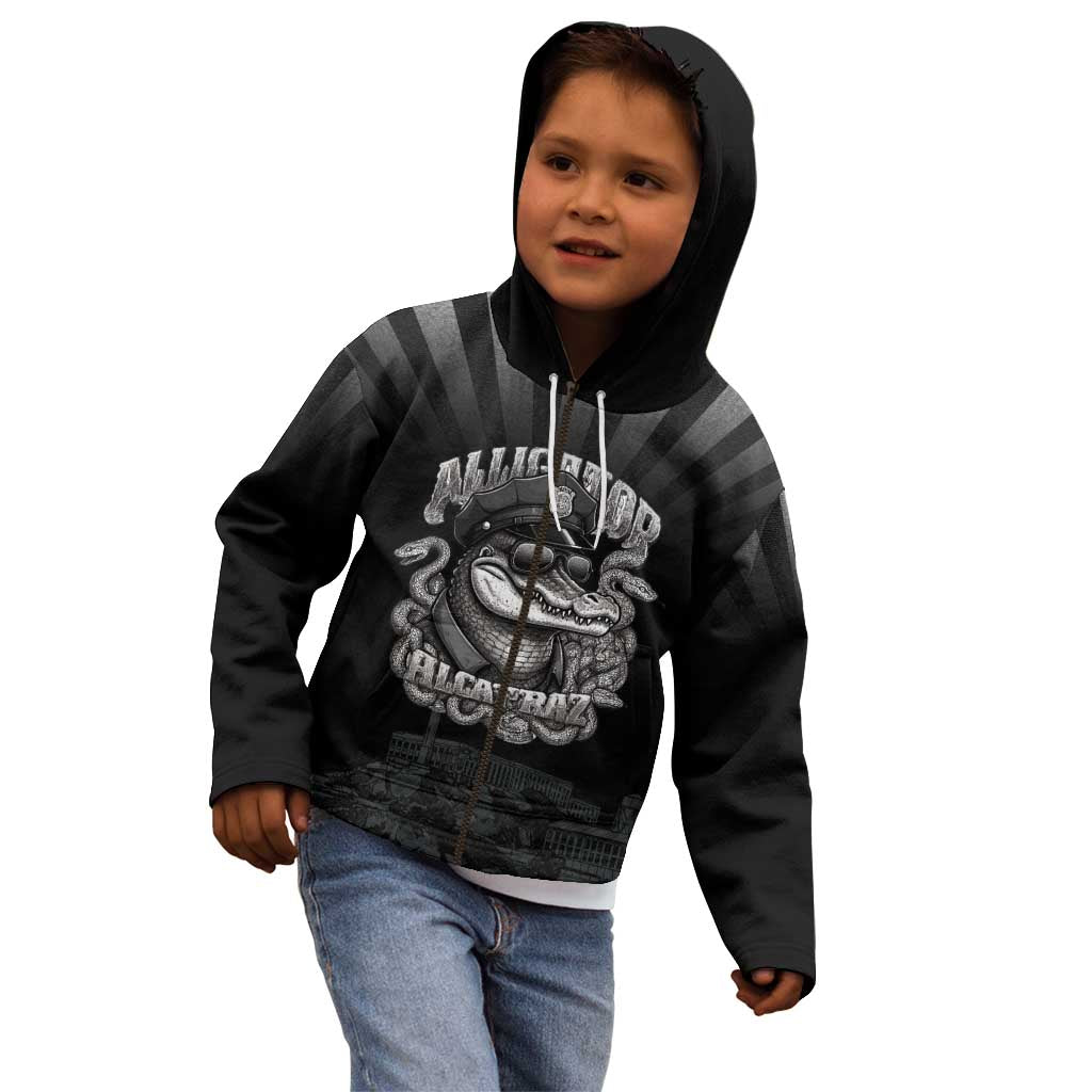 Alligator Alcatraz Police Kid Hoodie Prison Florida Everglades - Wonder Print Shop