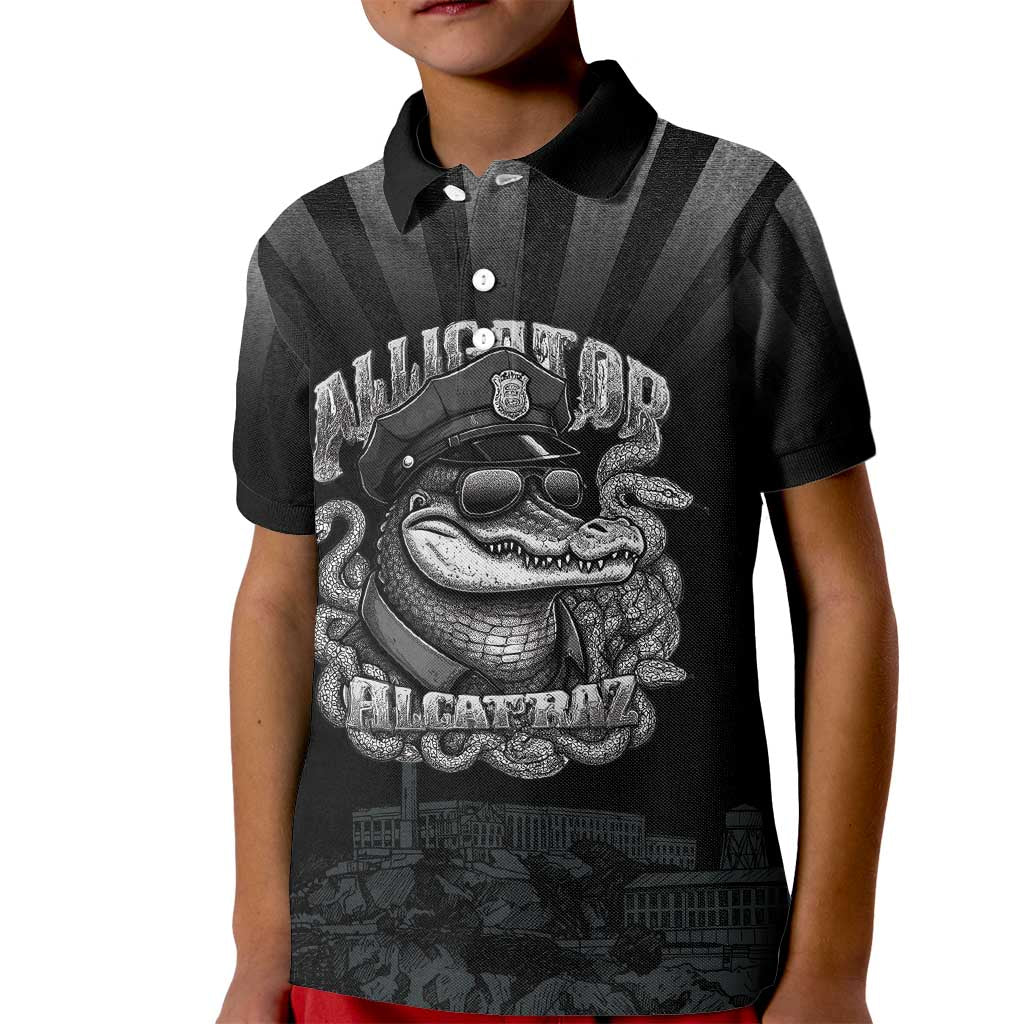 Alligator Alcatraz Police Kid Polo Shirt Prison Florida Everglades - Wonder Print Shop