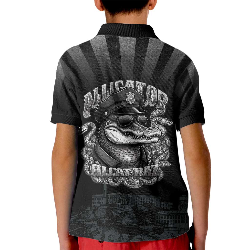 Alligator Alcatraz Police Kid Polo Shirt Prison Florida Everglades - Wonder Print Shop