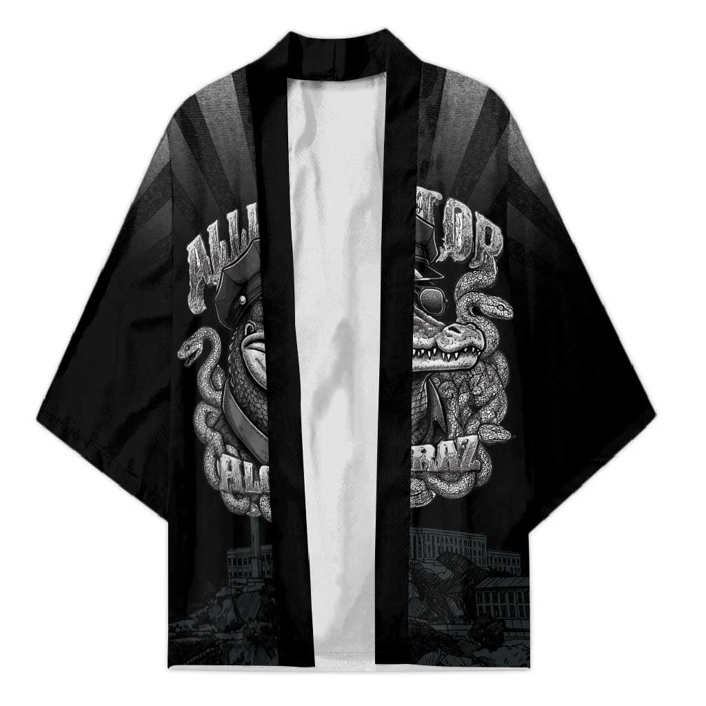 Alligator Alcatraz Police Kimono Prison Florida Everglades - Wonder Print Shop