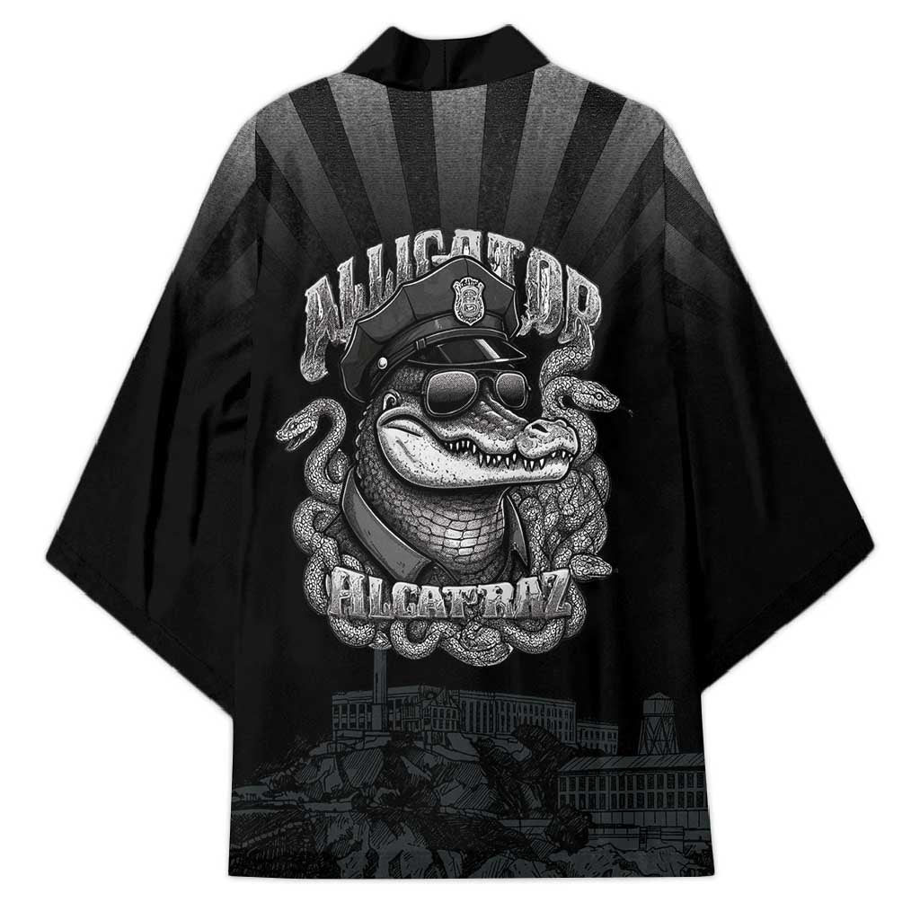 Alligator Alcatraz Police Kimono Prison Florida Everglades - Wonder Print Shop