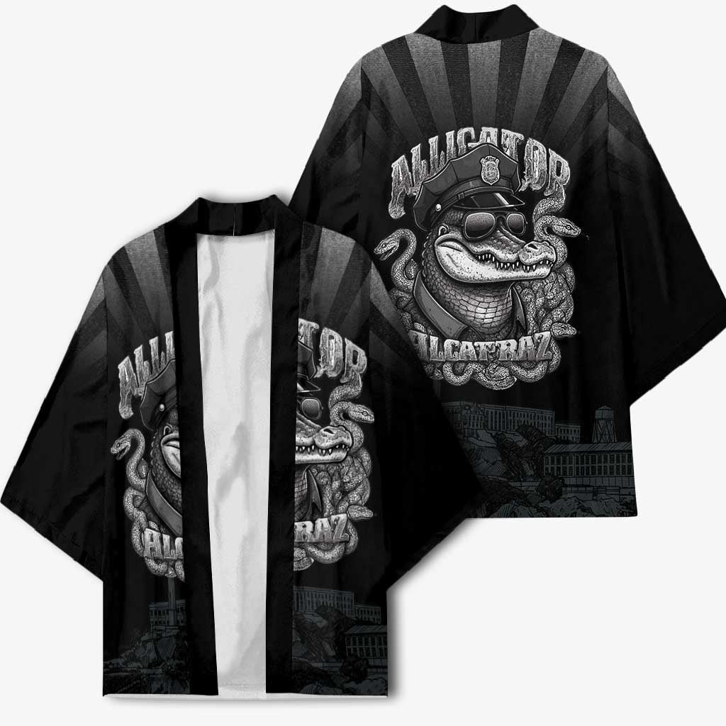Alligator Alcatraz Police Kimono Prison Florida Everglades - Wonder Print Shop