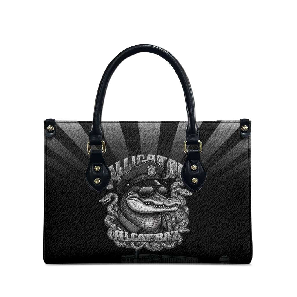 Alligator Alcatraz Police Leather Bag Prison Florida Everglades - Wonder Print Shop