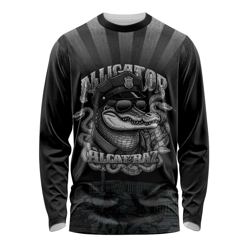 Alligator Alcatraz Police Long Sleeve Shirt Prison Florida Everglades - Wonder Print Shop