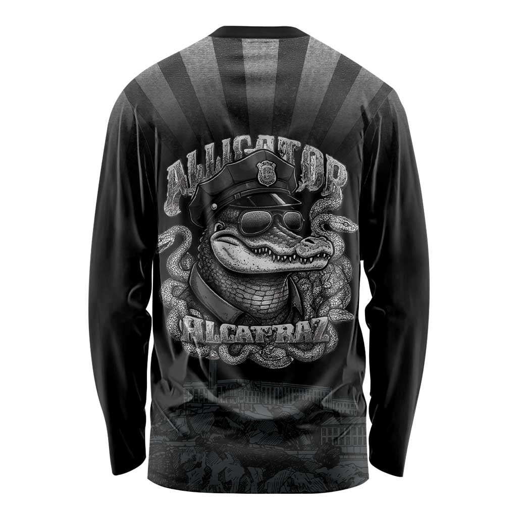 Alligator Alcatraz Police Long Sleeve Shirt Prison Florida Everglades - Wonder Print Shop