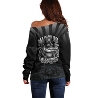 Alligator Alcatraz Police Off Shoulder Sweater Prison Florida Everglades - Wonder Print Shop
