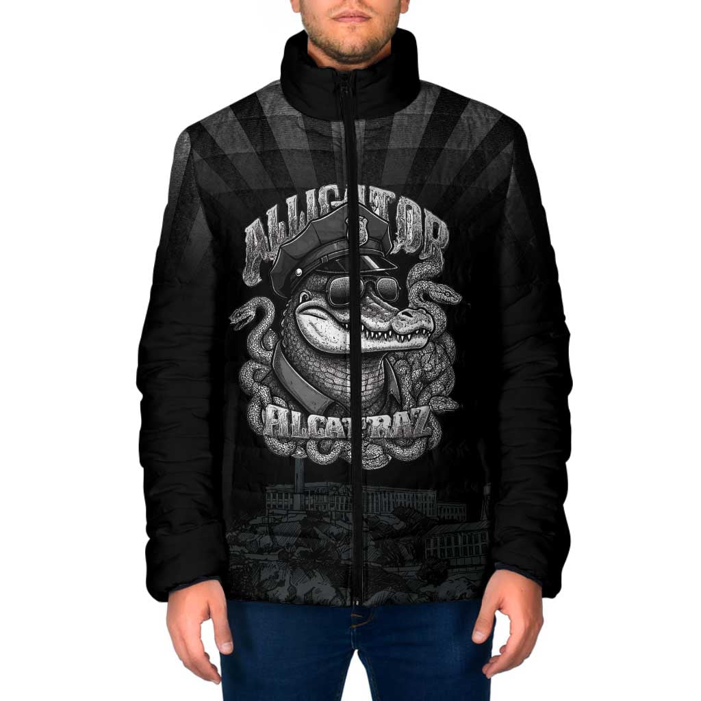 Alligator Alcatraz Police Padded Jacket Prison Florida Everglades - Wonder Print Shop
