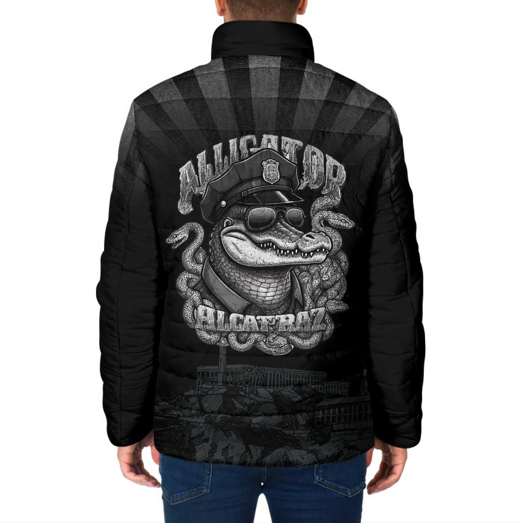 Alligator Alcatraz Police Padded Jacket Prison Florida Everglades - Wonder Print Shop