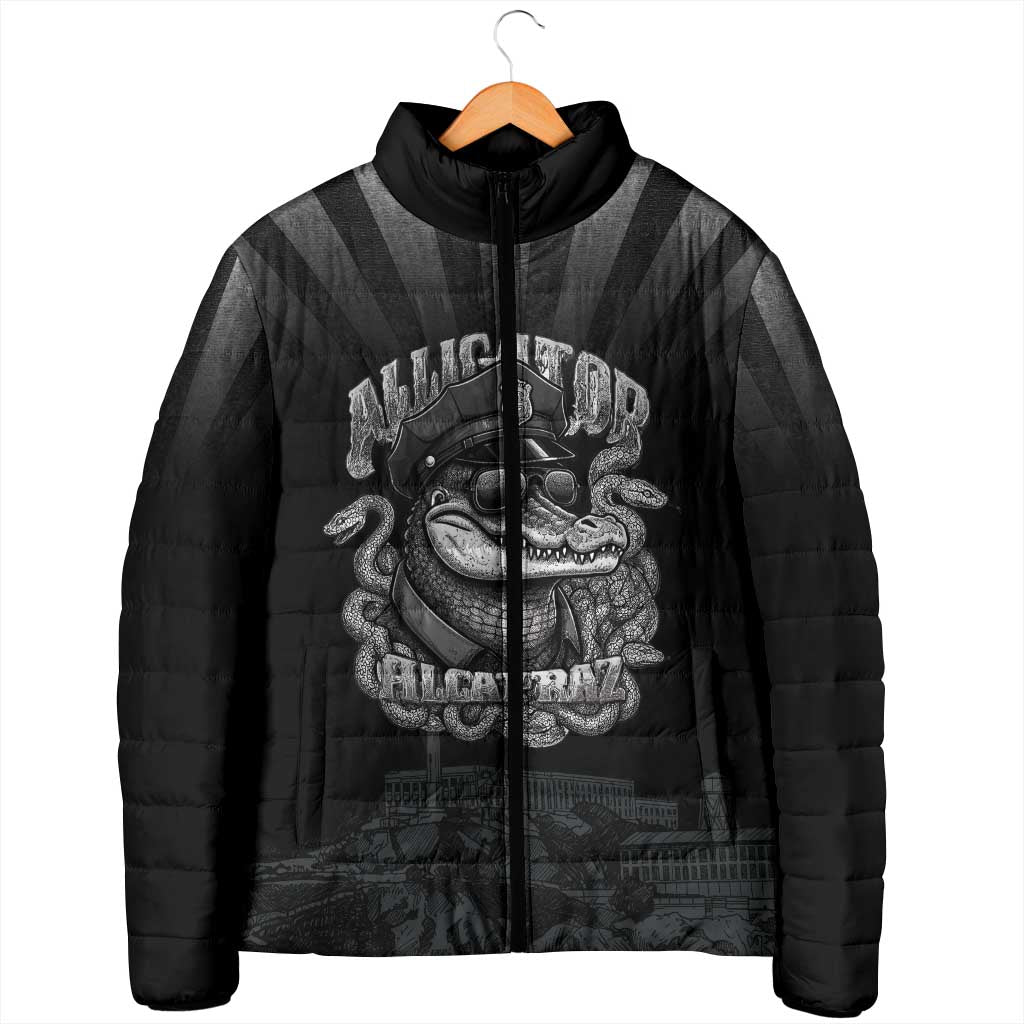 Alligator Alcatraz Police Padded Jacket Prison Florida Everglades - Wonder Print Shop
