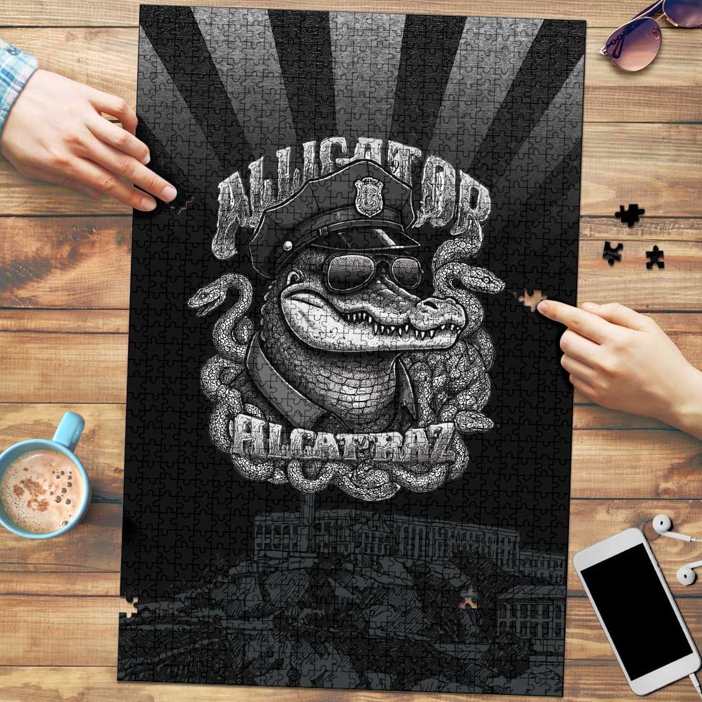 Alligator Alcatraz Police Puzzle Prison Florida Everglades - Wonder Print Shop