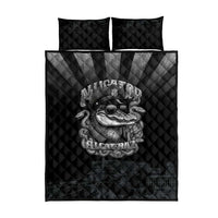 Alligator Alcatraz Police Quilt Bed Set Prison Florida Everglades - Wonder Print Shop