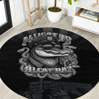 Alligator Alcatraz Police Round Carpet Prison Florida Everglades - Wonder Print Shop