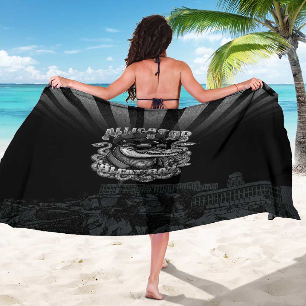 Alligator Alcatraz Police Sarong Prison Florida Everglades - Wonder Print Shop