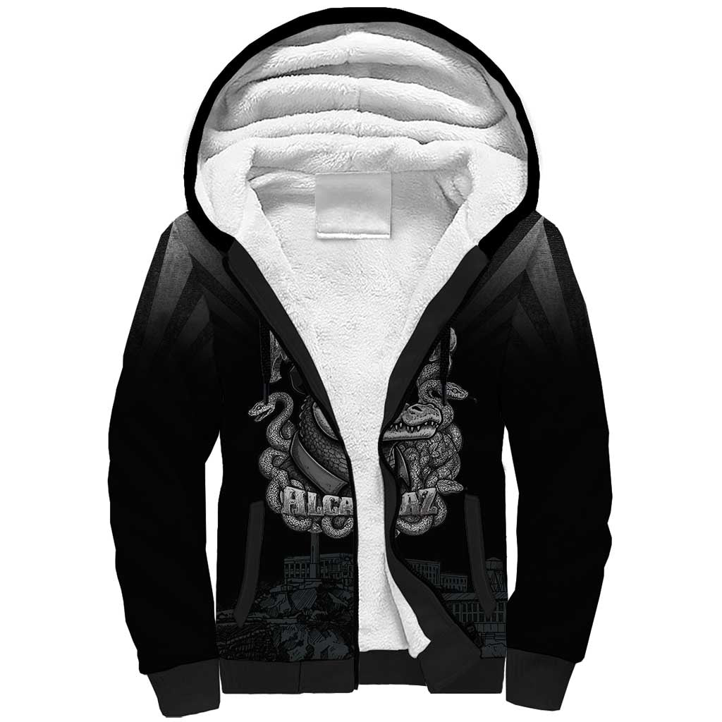 Alligator Alcatraz Police Sherpa Hoodie Prison Florida Everglades - Wonder Print Shop