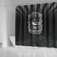 Alligator Alcatraz Police Shower Curtain Prison Florida Everglades - Wonder Print Shop