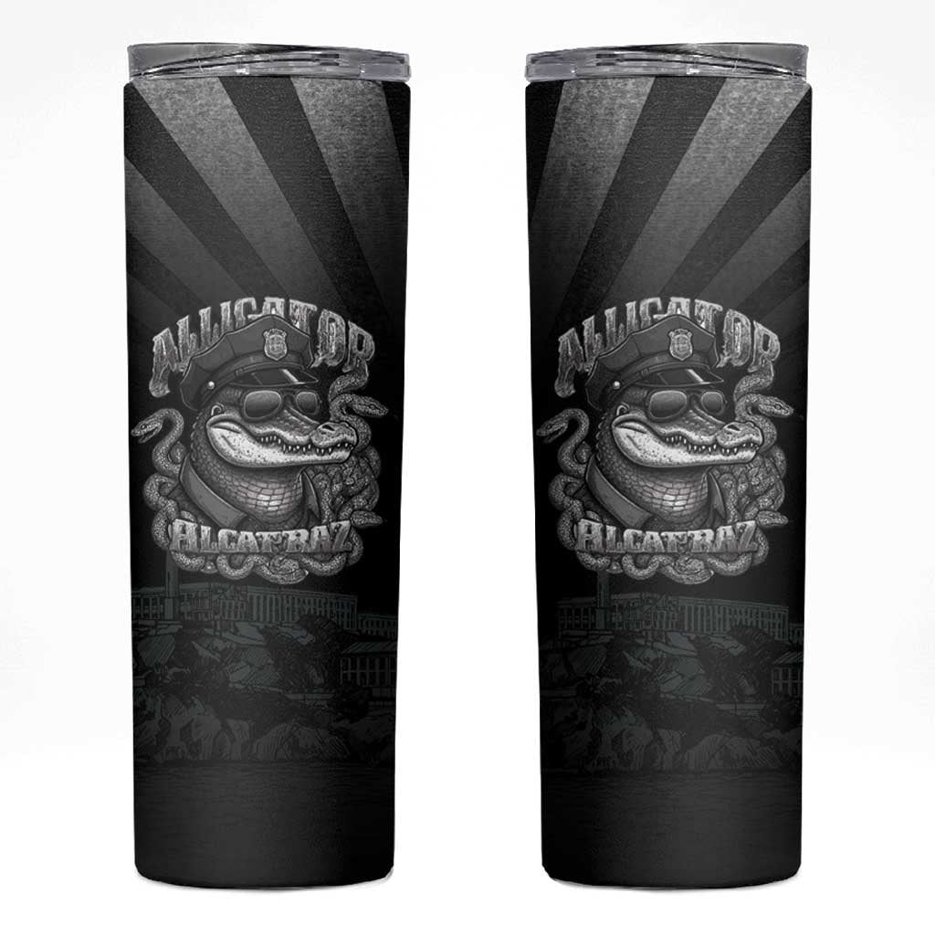 Alligator Alcatraz Police Skinny Tumbler Prison Florida Everglades - Wonder Print Shop