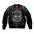 Alligator Alcatraz Police Sleeve Zip Bomber Jacket Prison Florida Everglades - Wonder Print Shop