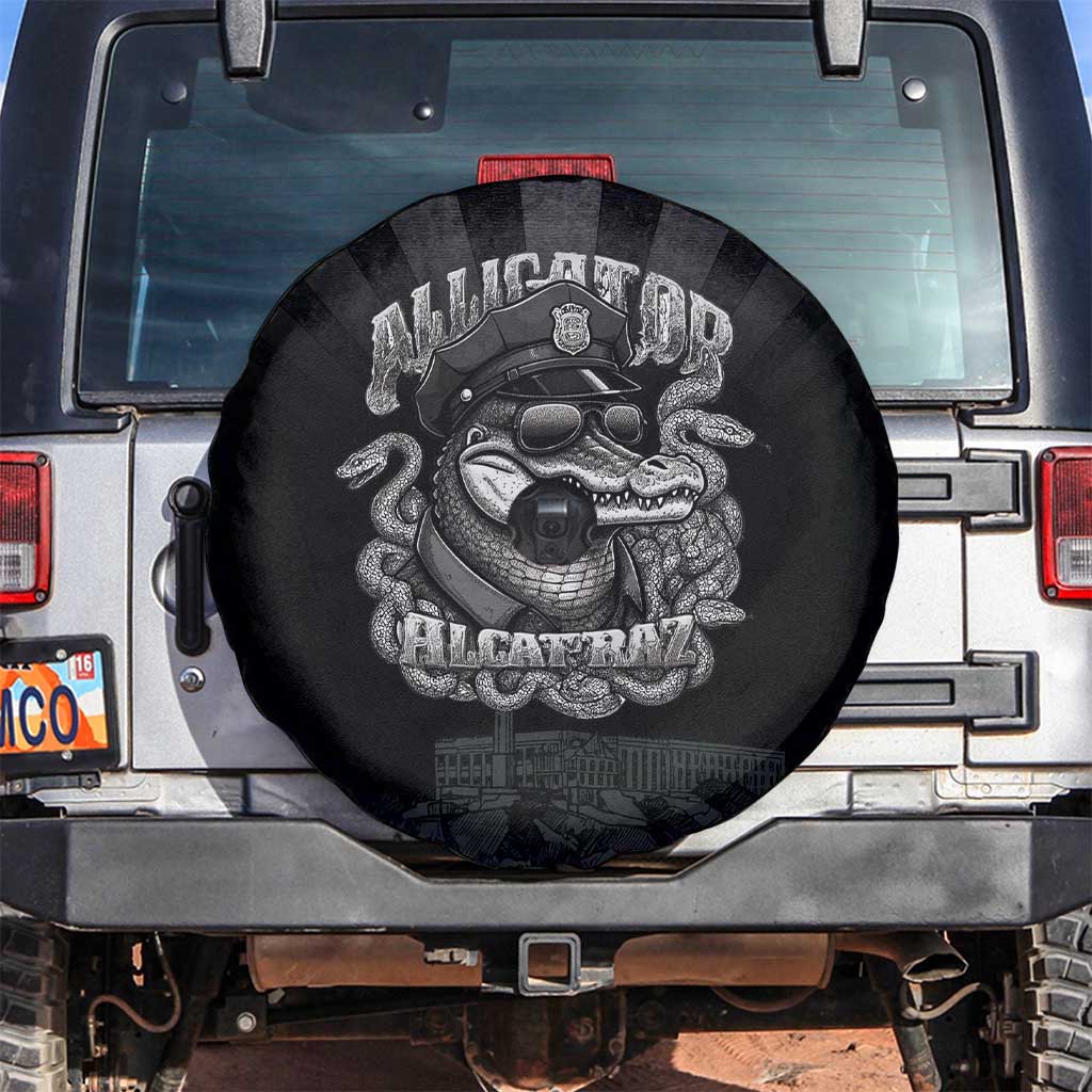 Alligator Alcatraz Police Spare Tire Cover Prison Florida Everglades - Wonder Print Shop