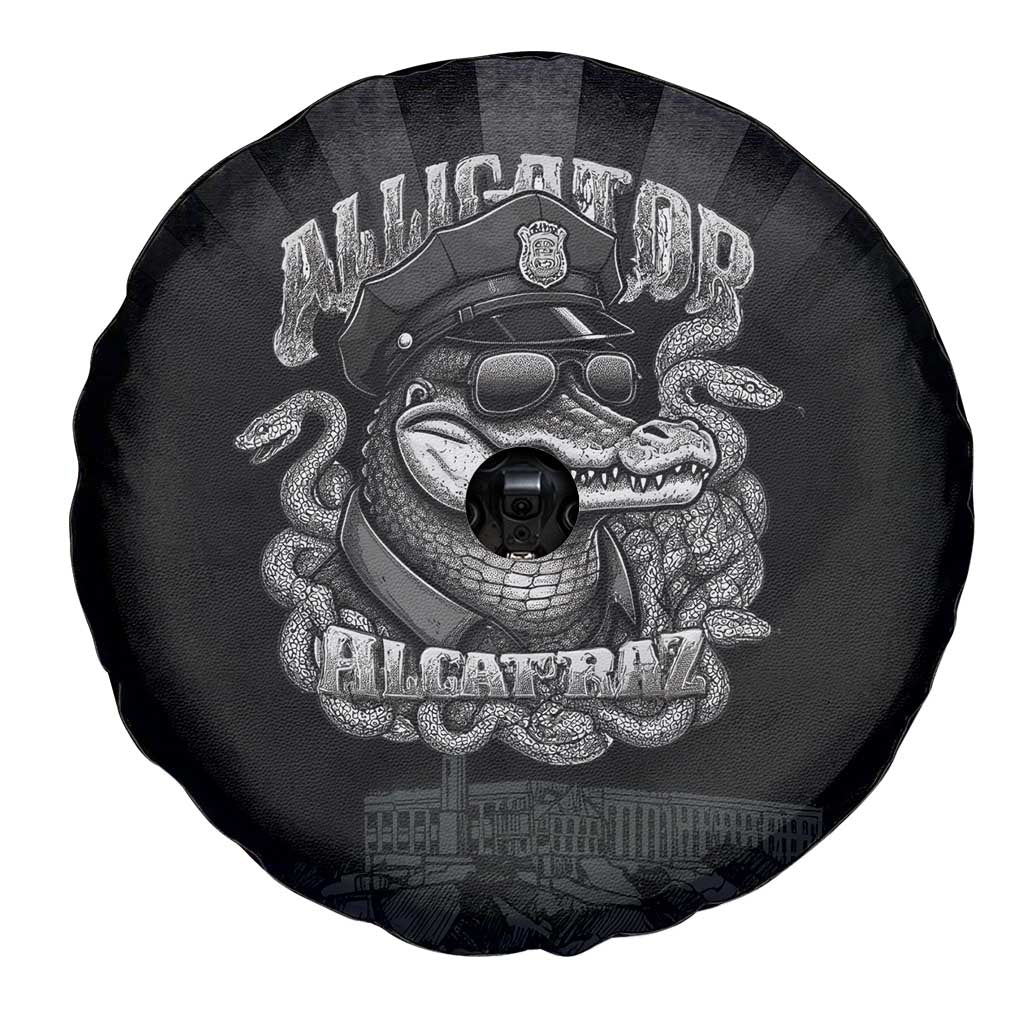Alligator Alcatraz Police Spare Tire Cover Prison Florida Everglades - Wonder Print Shop