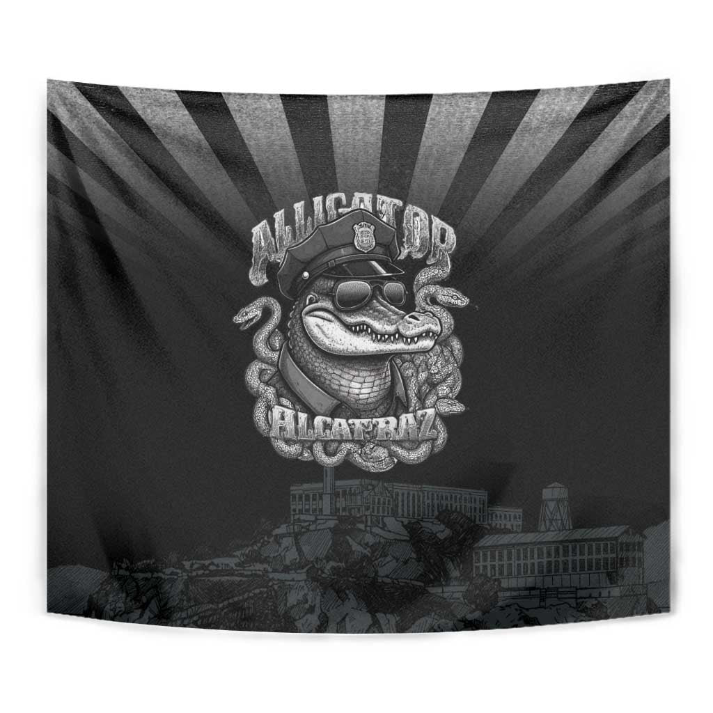 Alligator Alcatraz Police Tapestry Prison Florida Everglades - Wonder Print Shop