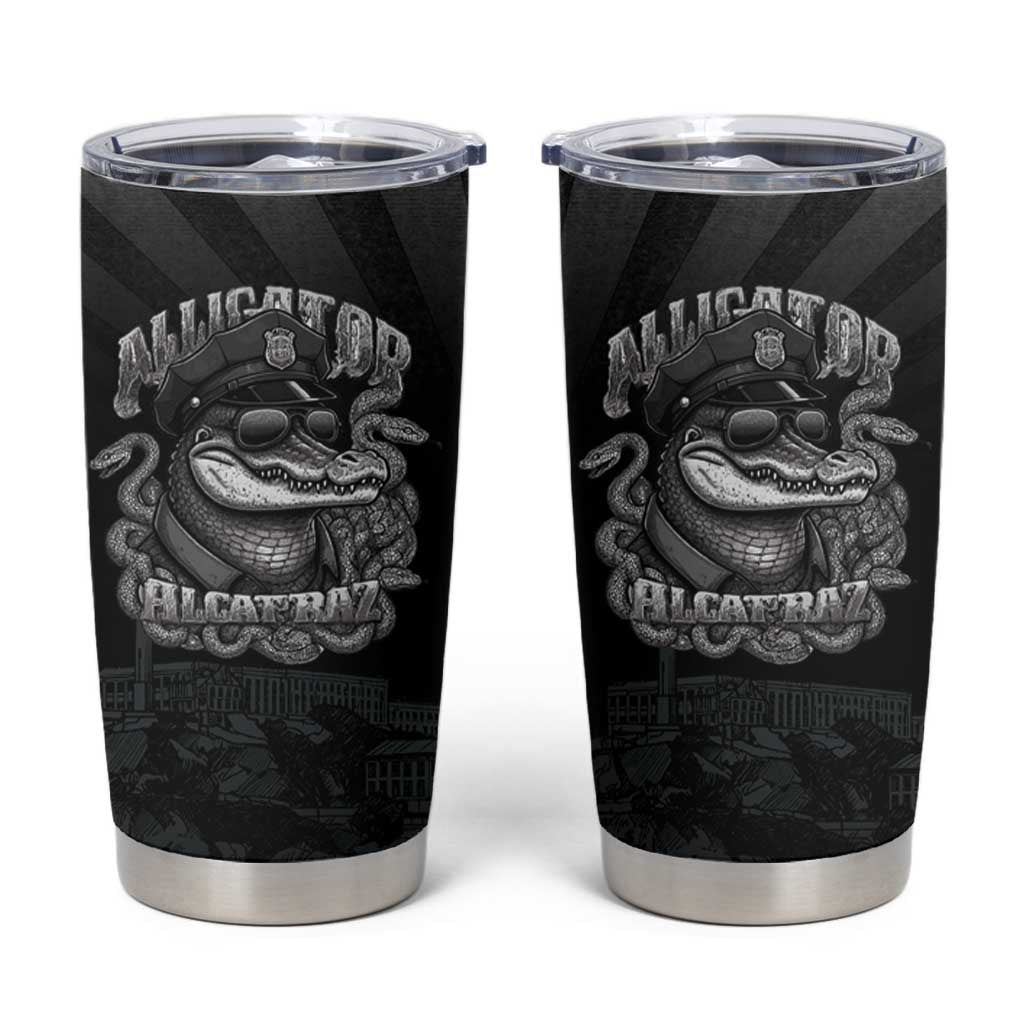 Alligator Alcatraz Police Tumbler Cup Prison Florida Everglades - Wonder Print Shop
