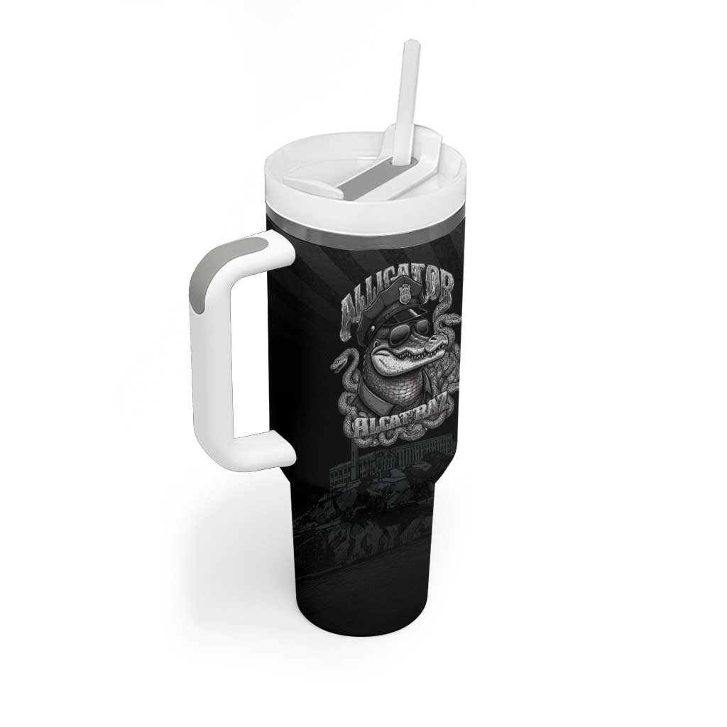 Alligator Alcatraz Police Tumbler With Handle Prison Florida Everglades - Wonder Print Shop