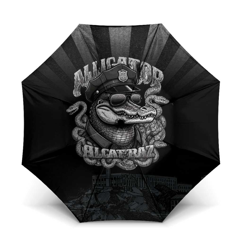 Alligator Alcatraz Police Umbrella Prison Florida Everglades - Wonder Print Shop