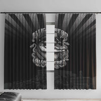 Alligator Alcatraz Police Window Curtain Prison Florida Everglades - Wonder Print Shop