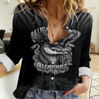 Alligator Alcatraz Police Women Casual Shirt Prison Florida Everglades - Wonder Print Shop