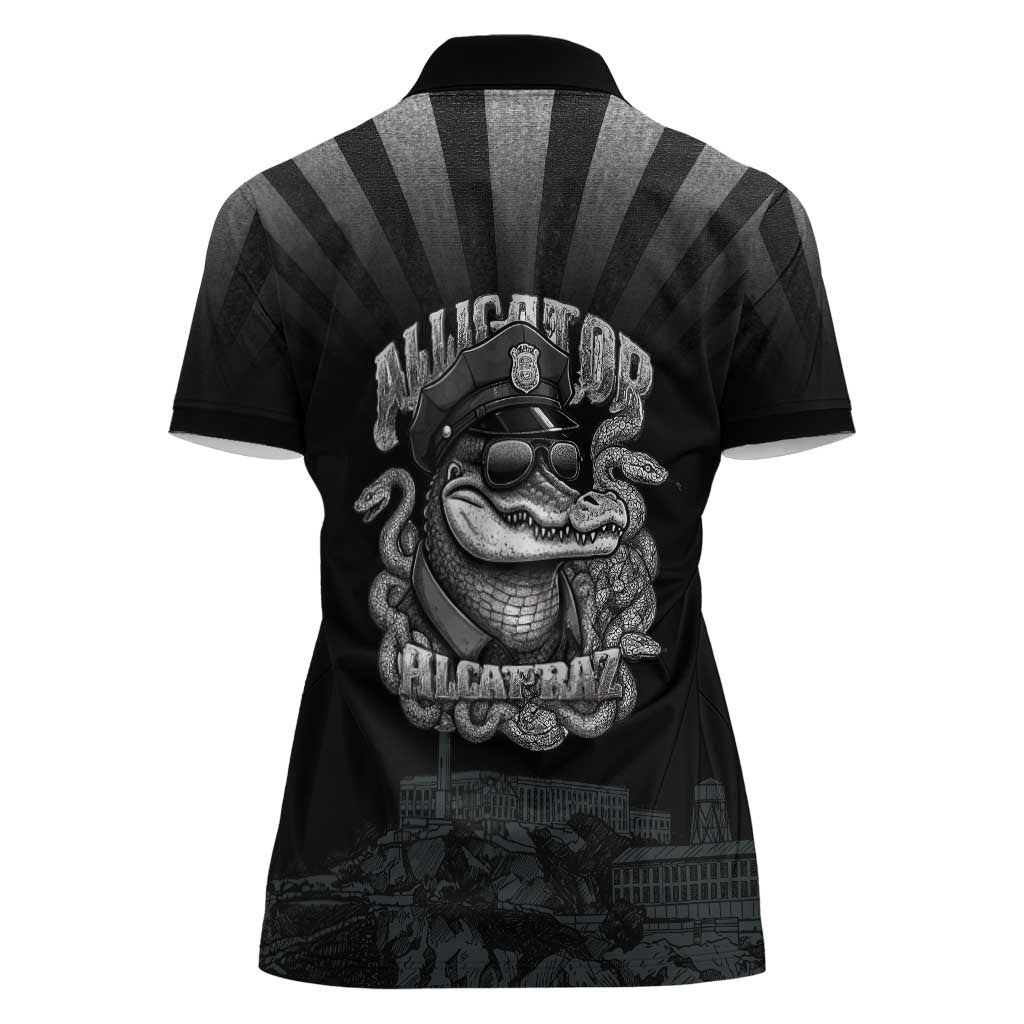 Alligator Alcatraz Police Women Polo Shirt Prison Florida Everglades - Wonder Print Shop