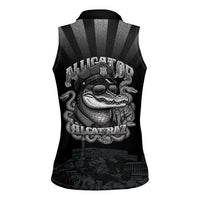 Alligator Alcatraz Police Women Sleeveless Polo Shirt Prison Florida Everglades - Wonder Print Shop