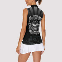 Alligator Alcatraz Police Women Sleeveless Polo Shirt Prison Florida Everglades - Wonder Print Shop