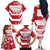 Custom Japan Rugby Family Matching Off The Shoulder Long Sleeve Dress and Hawaiian Shirt Brave Cherry Blossoms Flying Petals - Wonder Print Shop