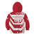 Custom Japan Rugby Kid Hoodie Brave Cherry Blossoms Flying Petals - Wonder Print Shop