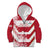 Custom Japan Rugby Kid Hoodie Brave Cherry Blossoms Flying Petals - Wonder Print Shop