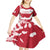 Custom Japan Rugby Kid Short Sleeve Dress Brave Cherry Blossoms Flying Petals - Wonder Print Shop